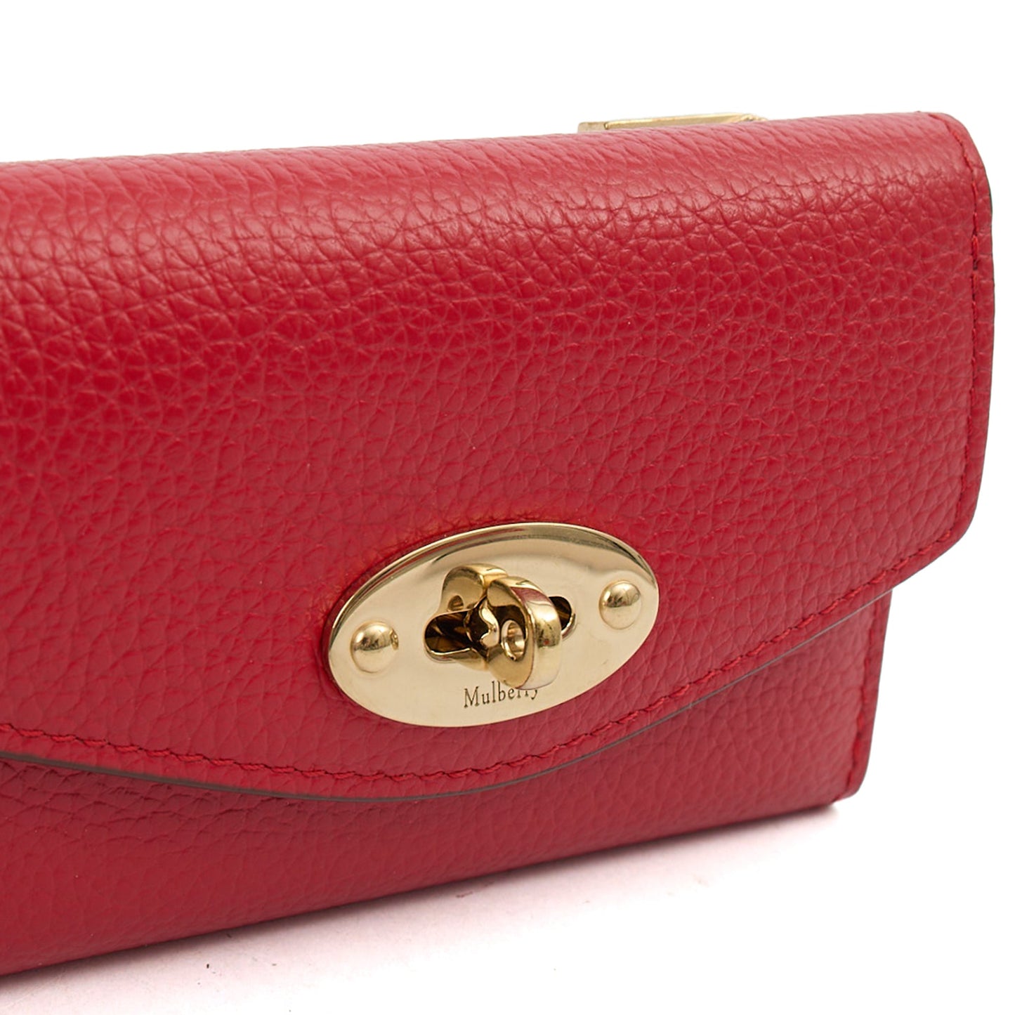 Mulberry Wallet Darley Wallet in Scarlet Red, Calfskin Leather — Alternate View 13