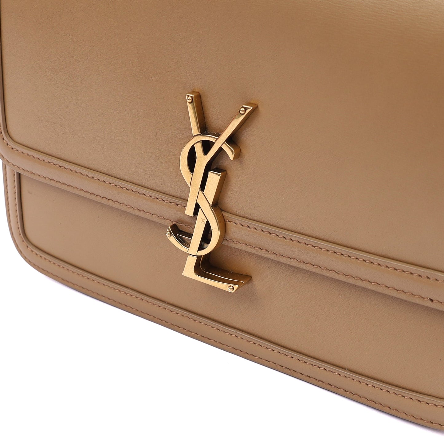 Saint Laurent Cross Body Solferino- Small in Neutral, Calfskin Leather — Alternate View 19