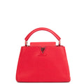 Louis Vuitton Top Handle Capucines BB in Red, Calfskin Leather — Front View