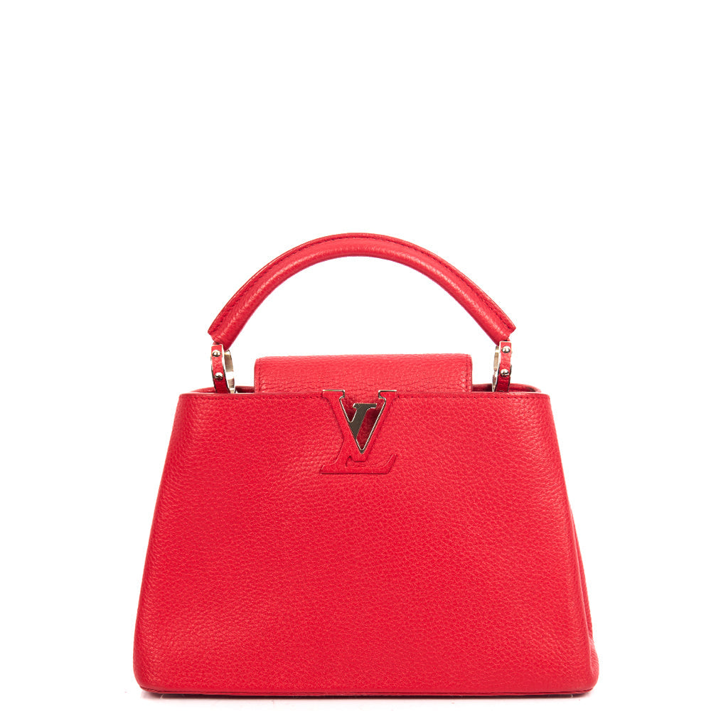 Louis Vuitton Top Handle Capucines BB in Red, Calfskin Leather — Alternate View 17