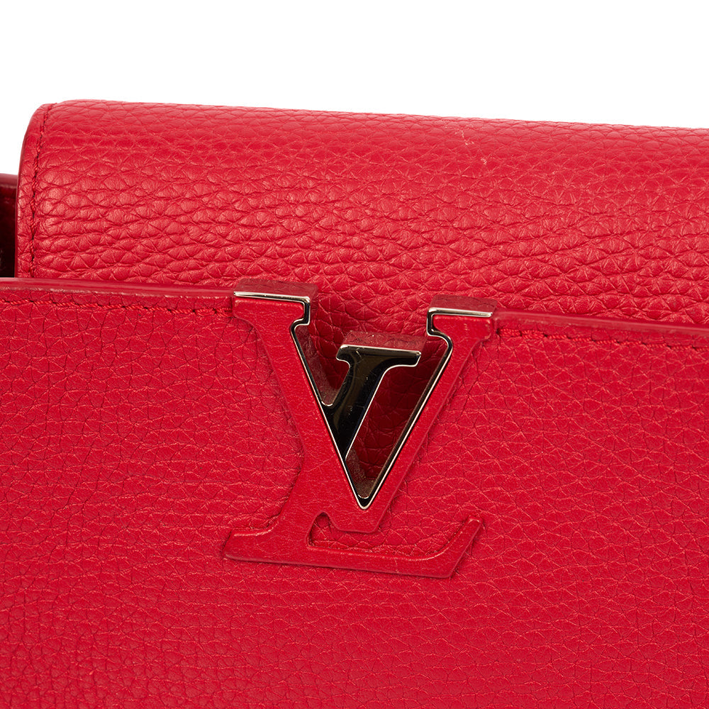 Louis Vuitton Top Handle Capucines BB in Red, Calfskin Leather — Alternate View 22