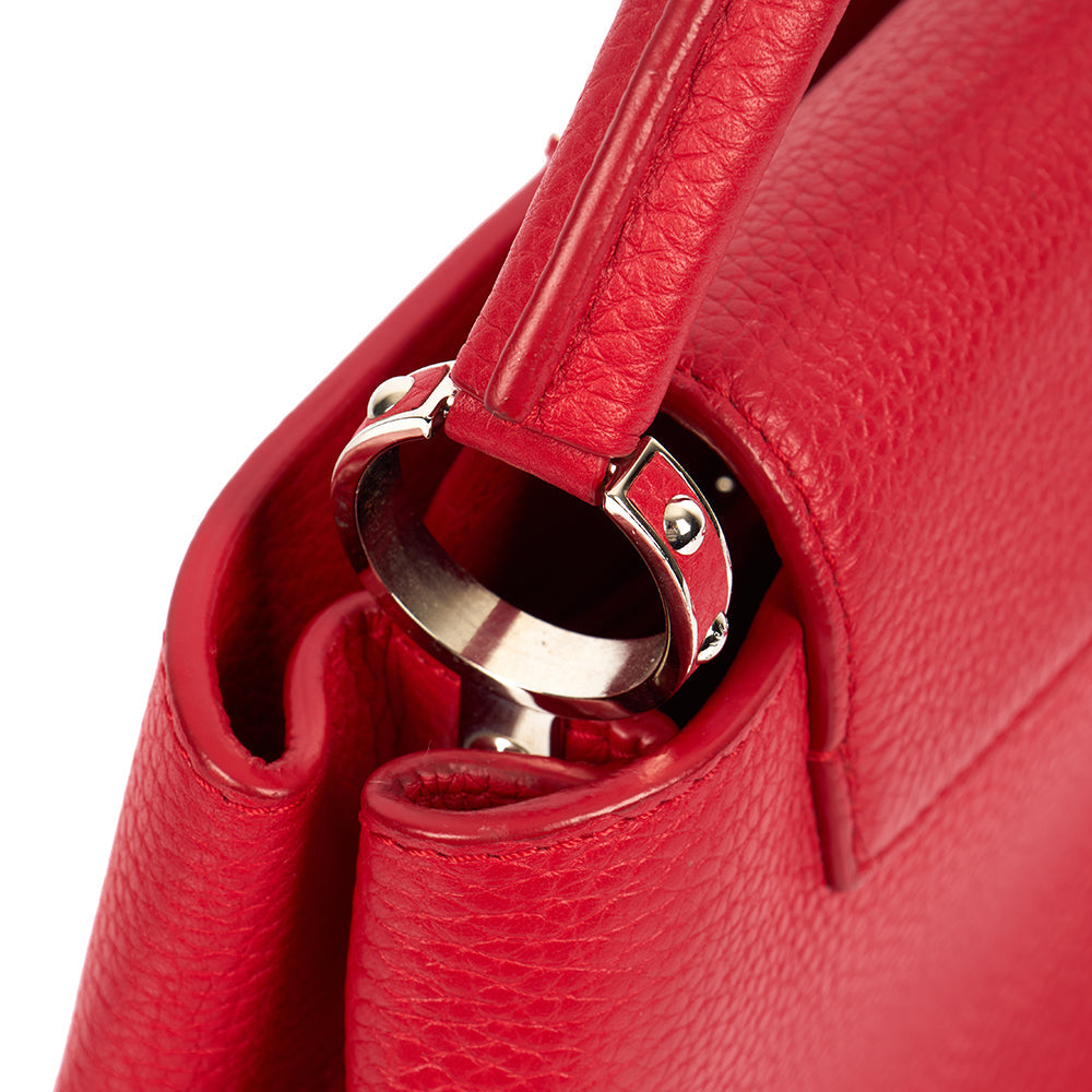 Louis Vuitton Top Handle Capucines BB in Red, Calfskin Leather — Alternate View 7