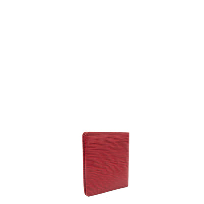 Louis Vuitton Wallet Wallet in Red, Epi Leather — Side View