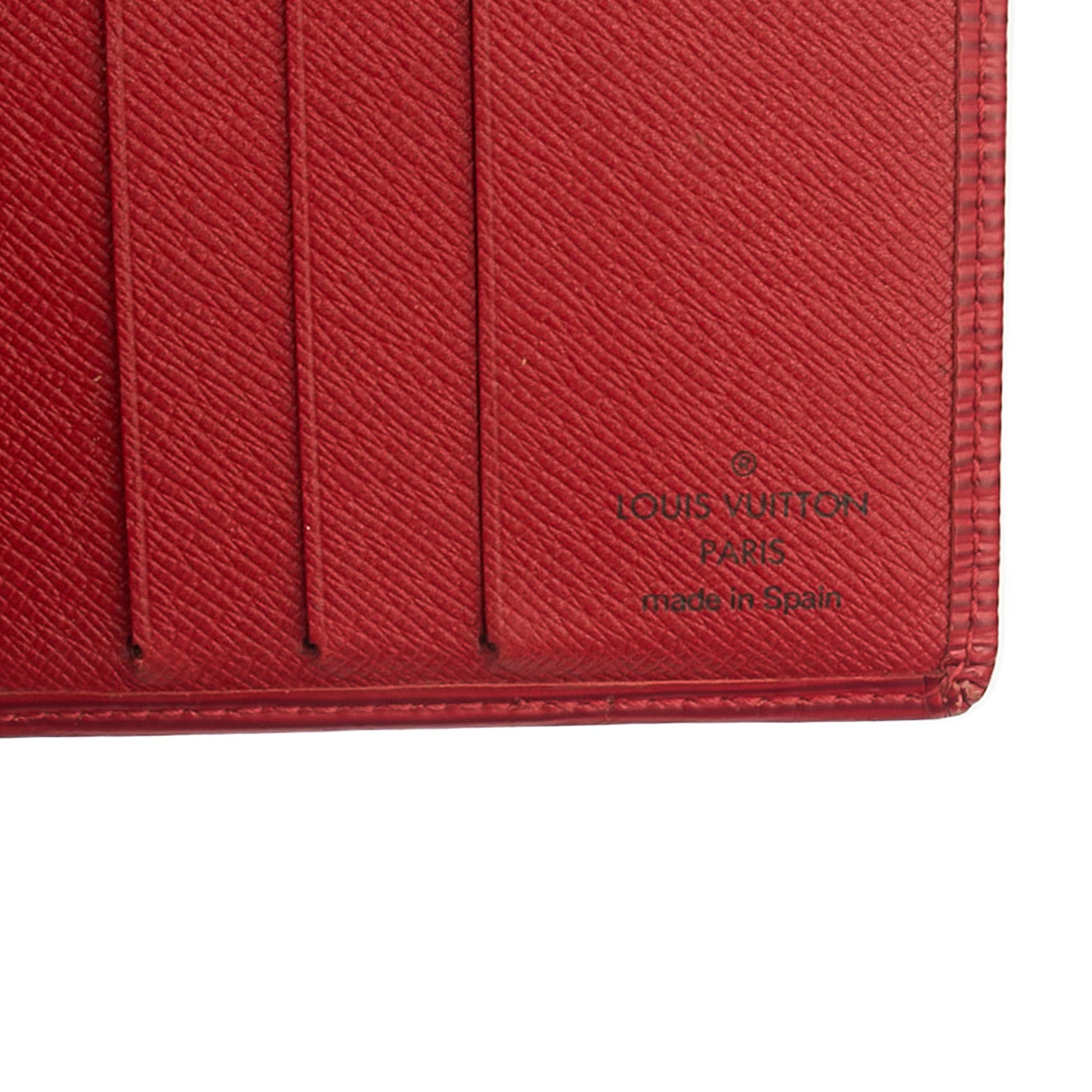 Louis Vuitton Wallet Wallet in Red, Epi Leather — Lifestyle View