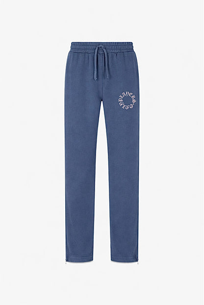 PLAYERS ONLY WASHED NAVY EMBROIDERED SWEATPANTS — Small — Front View
