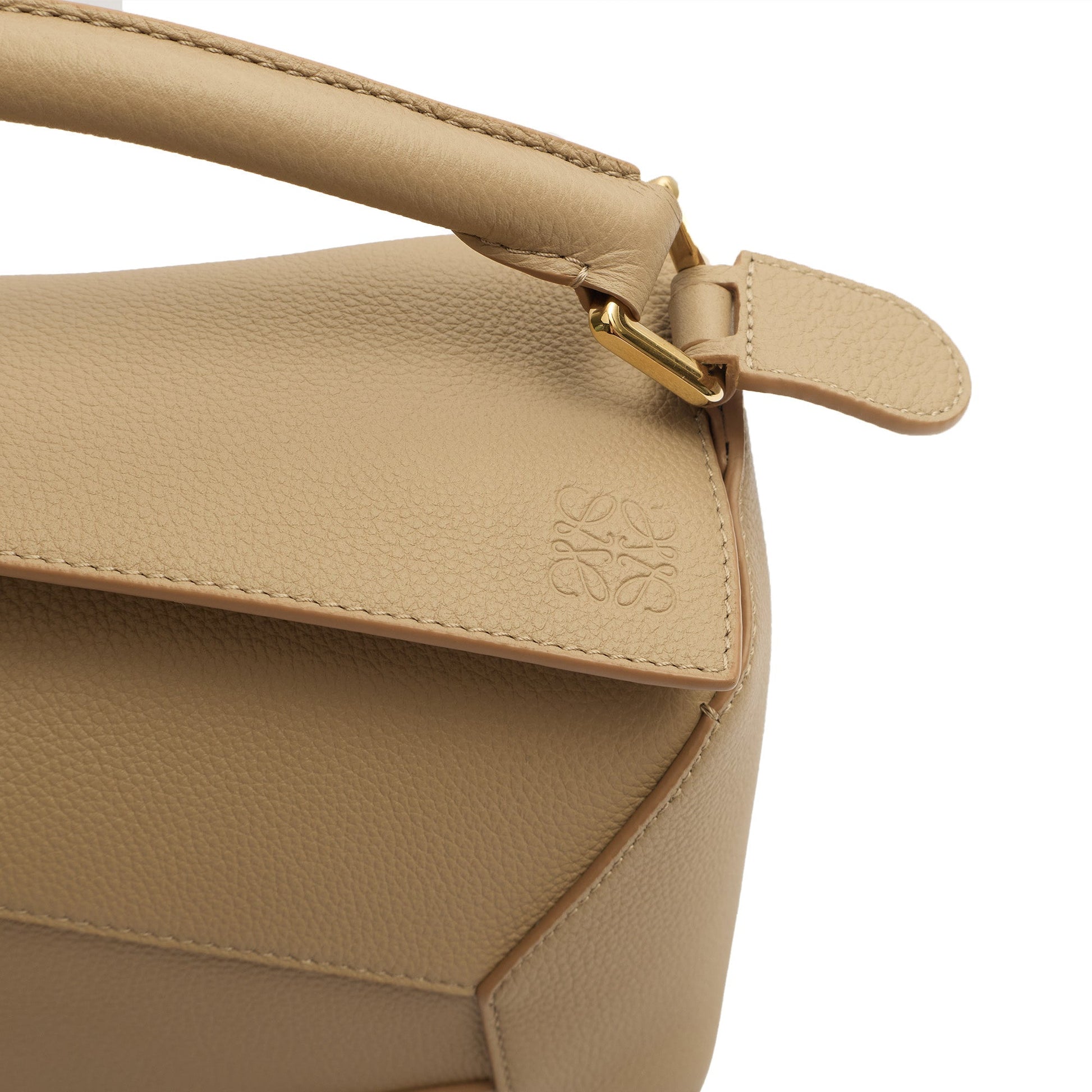 Loewe Cross Body Puzzle - Small in Neutral, Leather — Lifestyle View