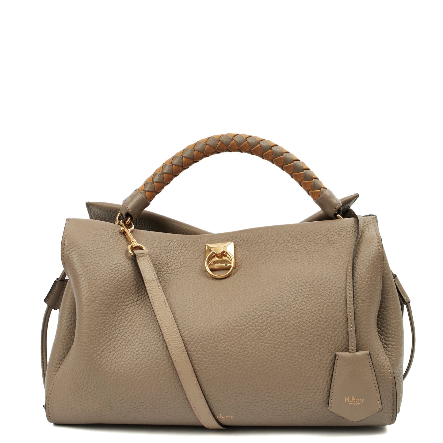 Mulberry Tote Iris - Large in Solid Grey, Calfskin Leather — Alternate View 13