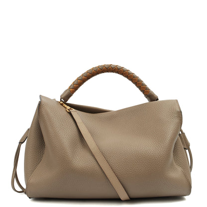 Mulberry Tote Iris - Large in Solid Grey, Calfskin Leather — Back View