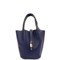 Hermes Picotin 18 in Bleu Encre, Epsom Leather — Front View