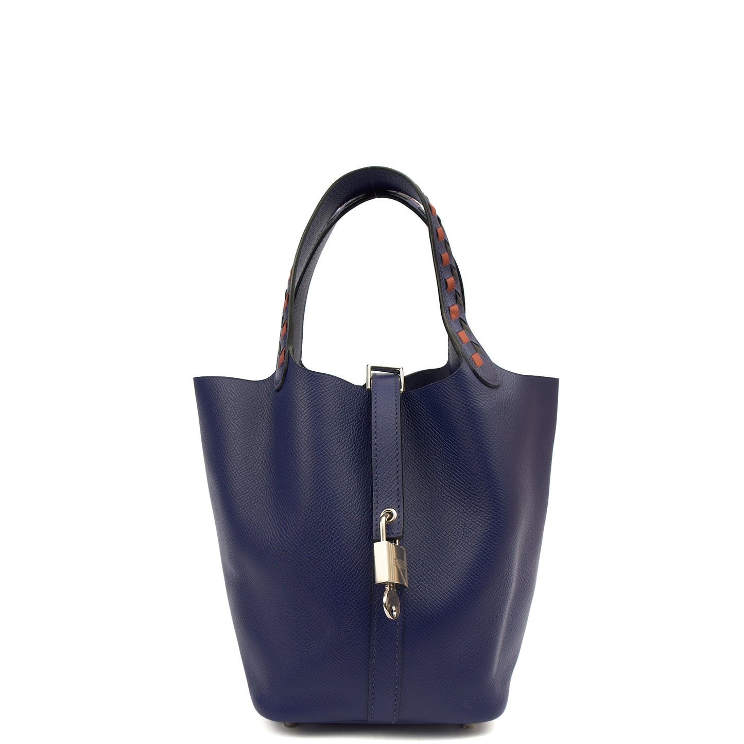 Hermes Picotin 18 in Bleu Encre, Epsom Leather — Front View