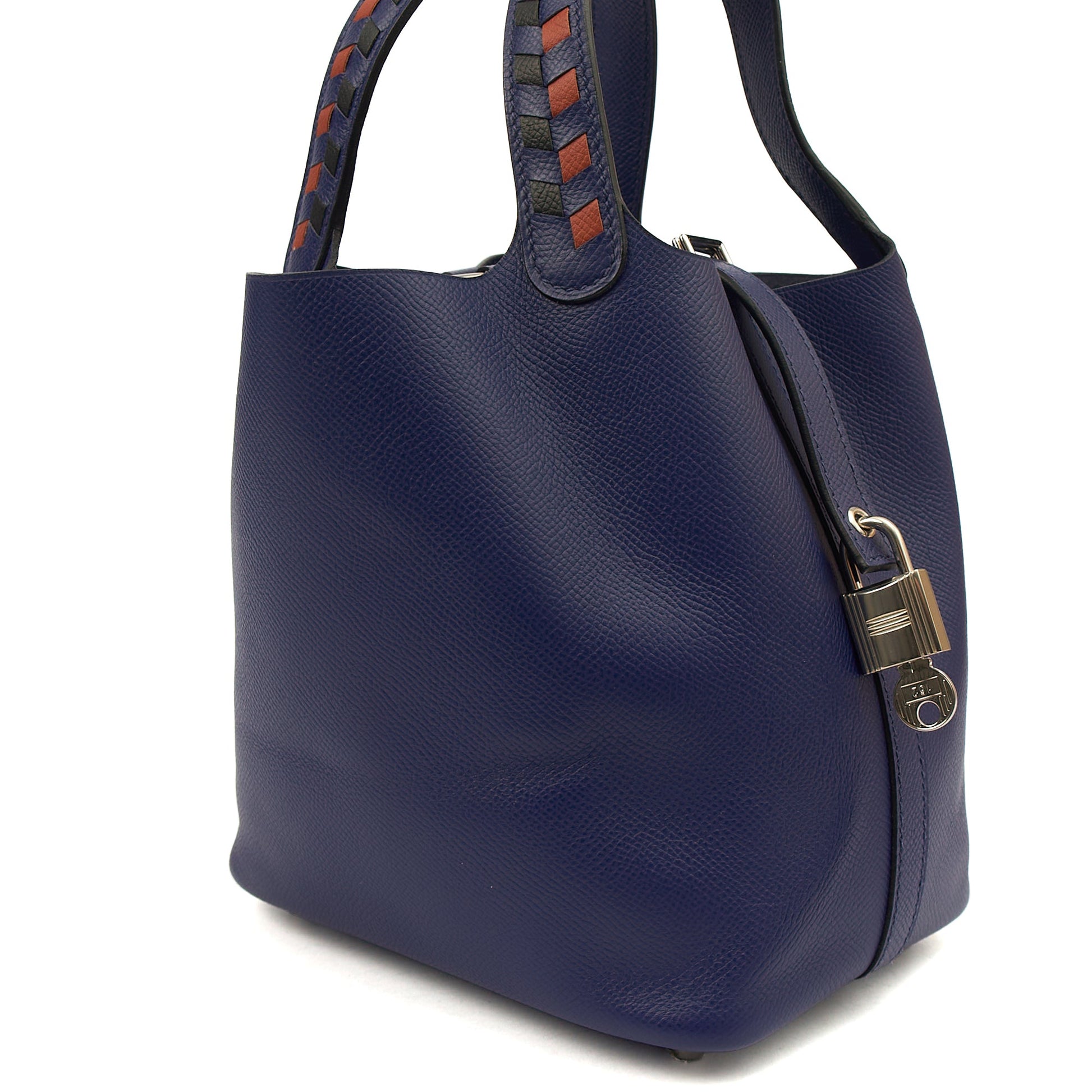 Hermes Picotin 18 in Bleu Encre, Epsom Leather — Alternate View 17