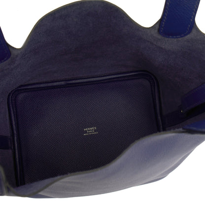 Hermes Picotin 18 in Bleu Encre, Epsom Leather — Alternate View 18