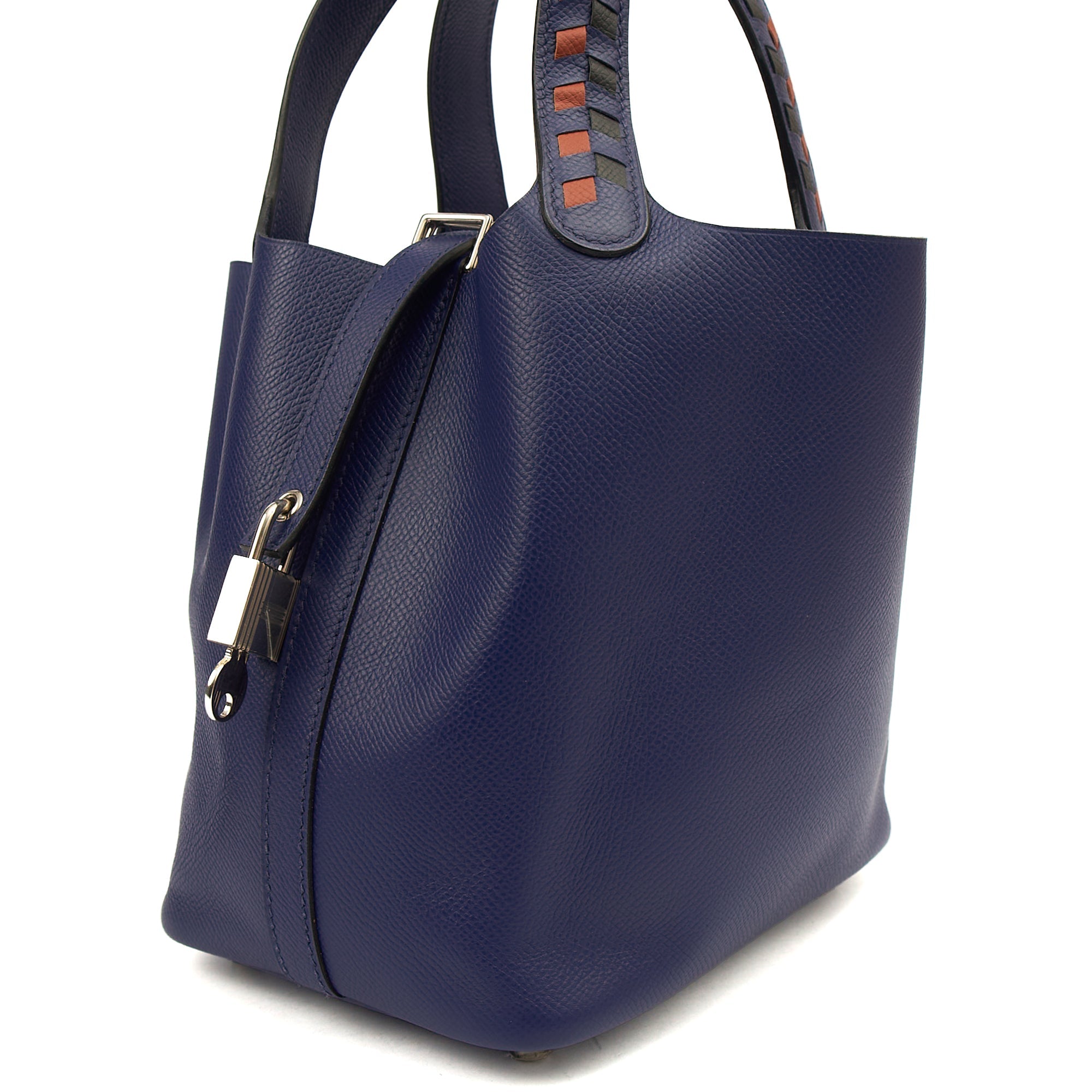Hermes Picotin 18 in Bleu Encre, Epsom Leather — Alternate View 16