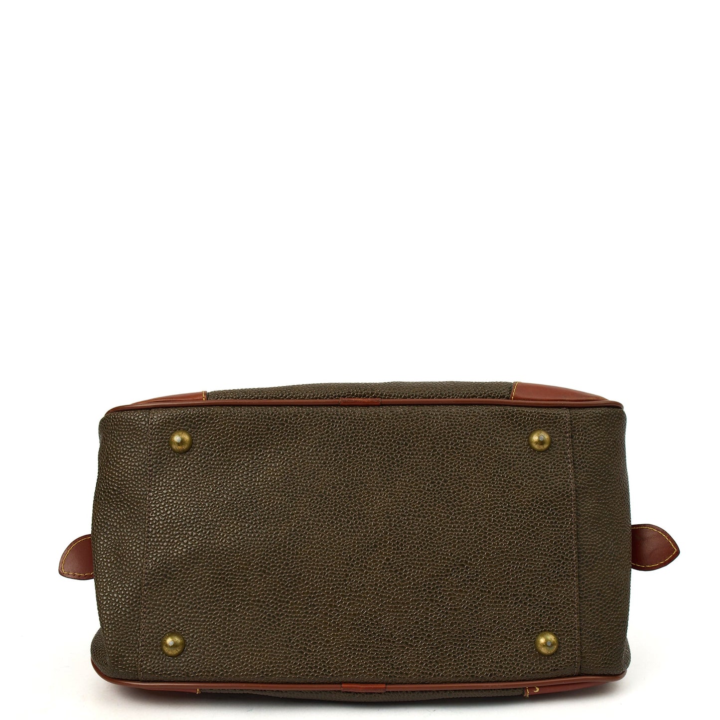 Mulberry Tote Scotchgrain Bowler - Small in Green, Scotchgrain — Detail View