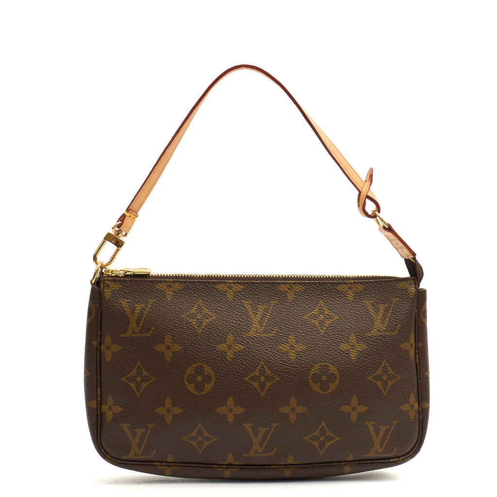 Louis Vuitton Pochette Accessoires in Monogram, Leather — Top View