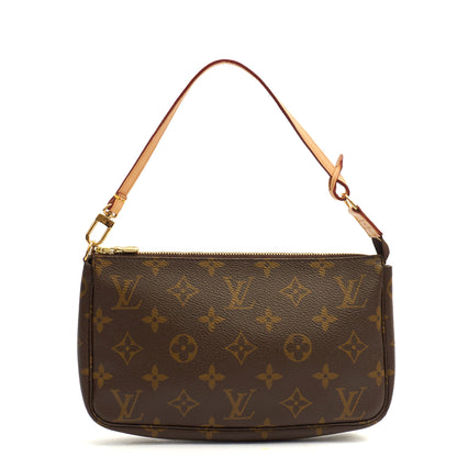 Louis Vuitton Pochette Accessoires in Monogram, Leather — Top View