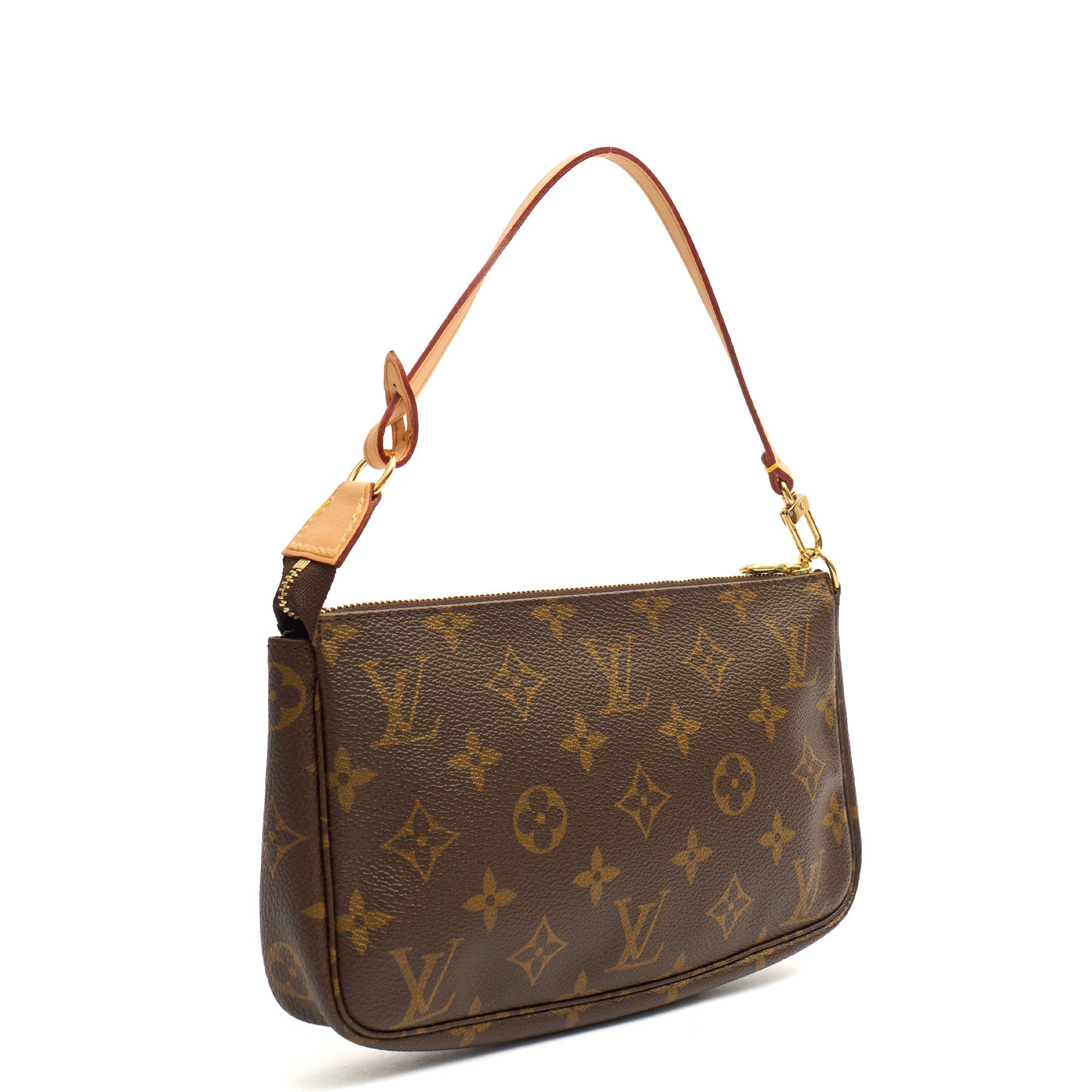 Louis Vuitton Pochette Accessoires in Monogram, Leather — Back View