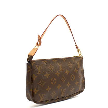 Louis Vuitton Pochette Accessoires in Monogram, Leather — Back View