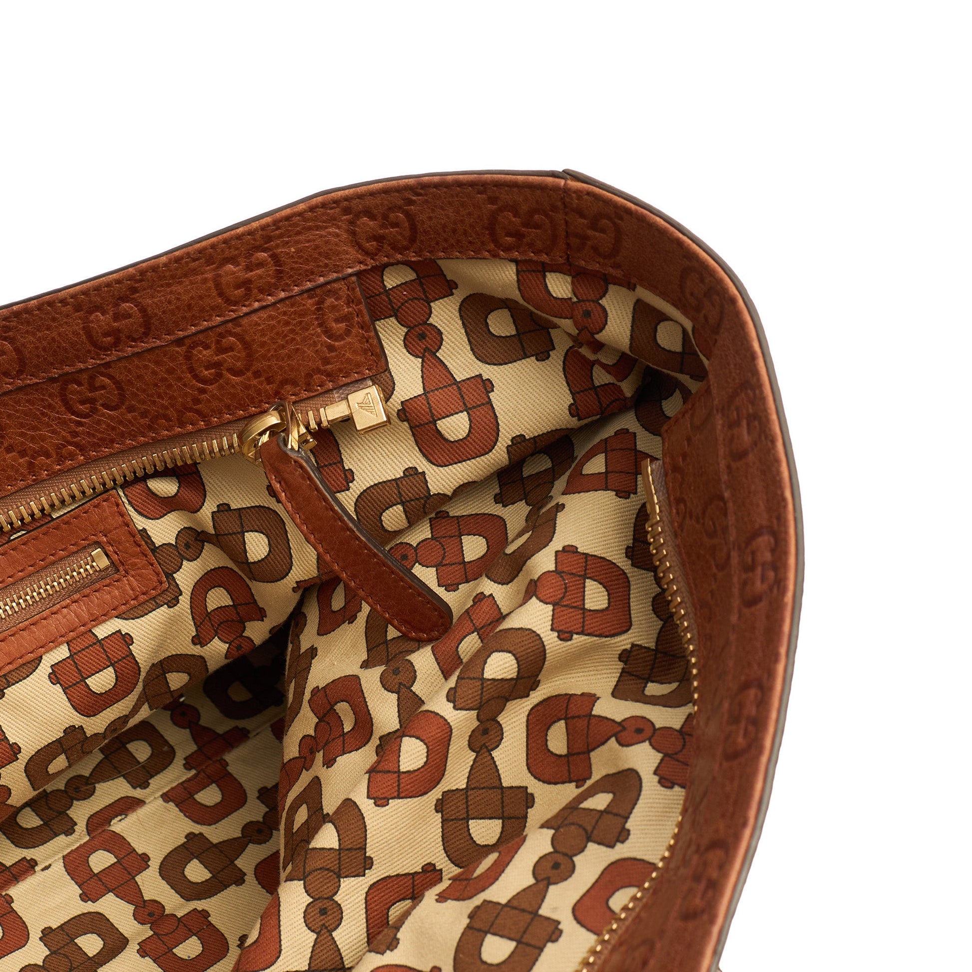 Gucci Tote Tote in Brown, Leather — Lifestyle View