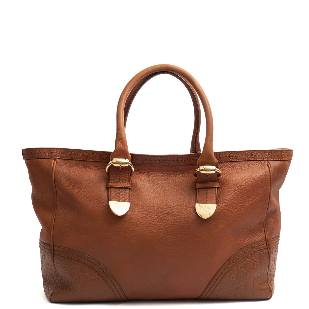 Gucci Tote Tote in Brown, Leather — Top View