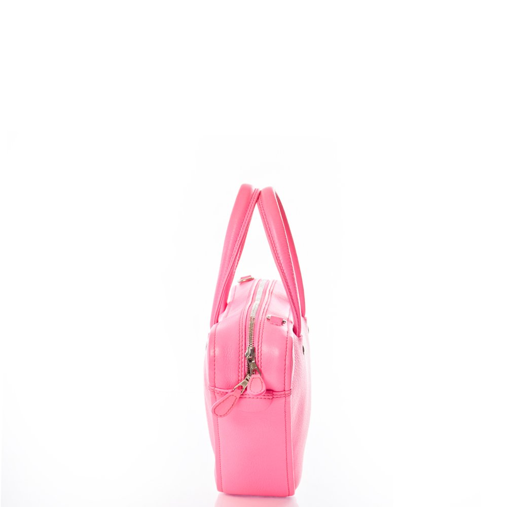 Balenciaga Top Handle Triangle Duffle S  in Pink, Leather — Alternate View 21