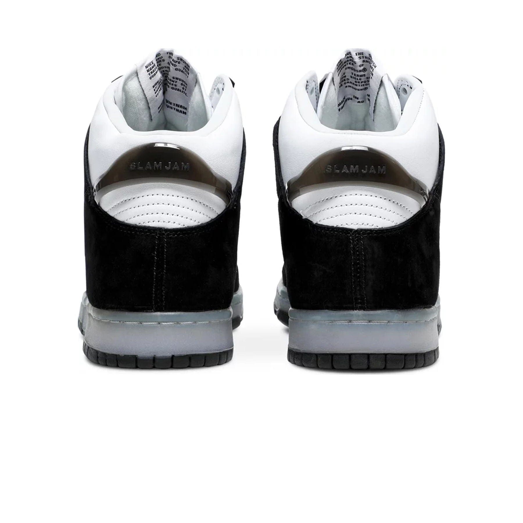 Slam Jam x Nike Dunk High 'Black' — UK 3 | EU 35.5 | US 3.5 — Top View
