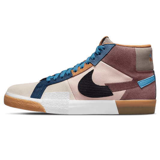 Nike Zoom Blazer Mid Premium SB 'Mosaic Pack - Dark Wine' — UK 3 | EU 35.5 | US 3.5 — Front View