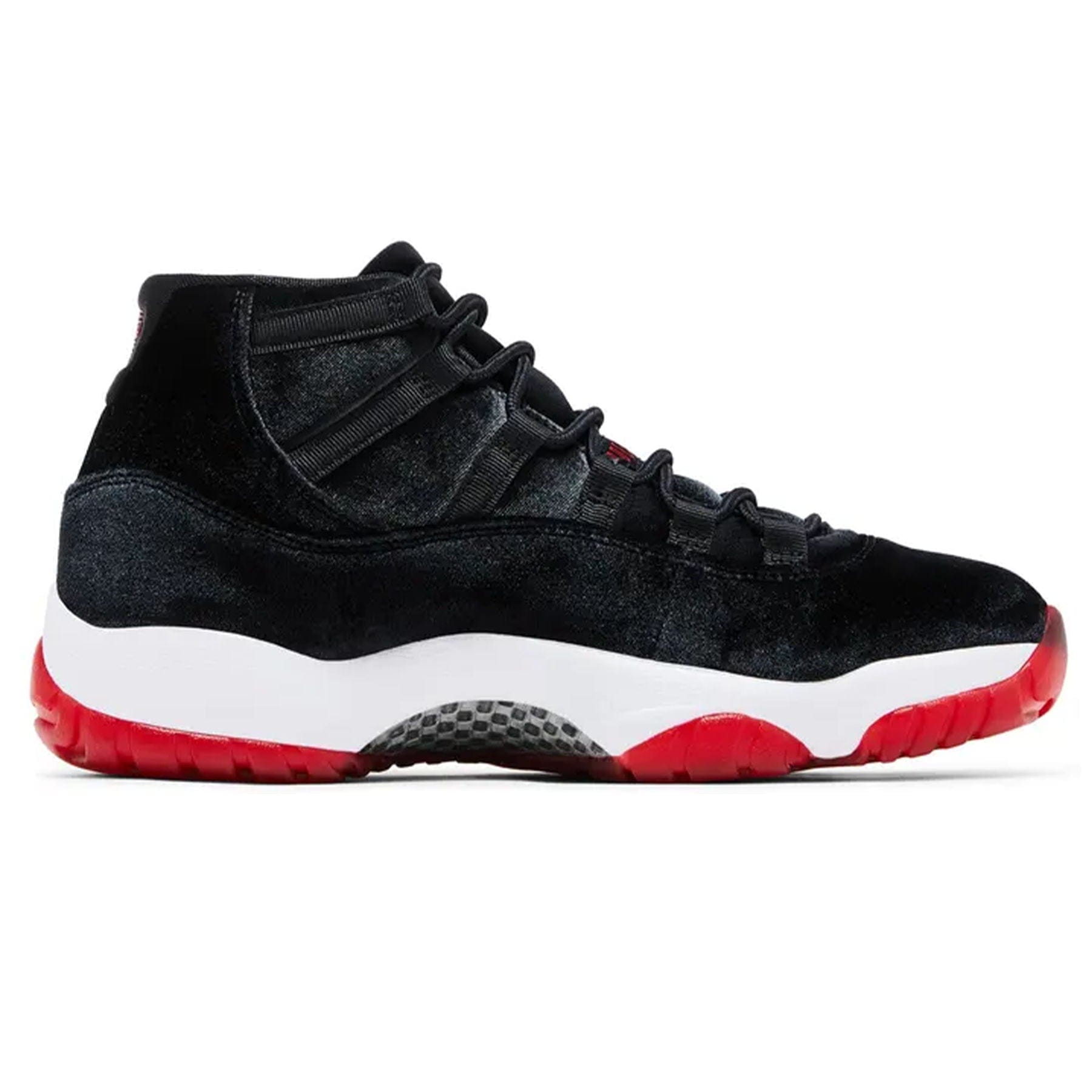 Air Jordan 11 Wmns Retro 'Bred Velvet' — UK 2.5 | EU 35.5 | US 5 — Top View