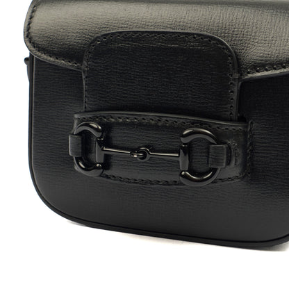 Gucci Cross Body Horsebit 1955 - Mini in Black, Leather — Alternate View 19
