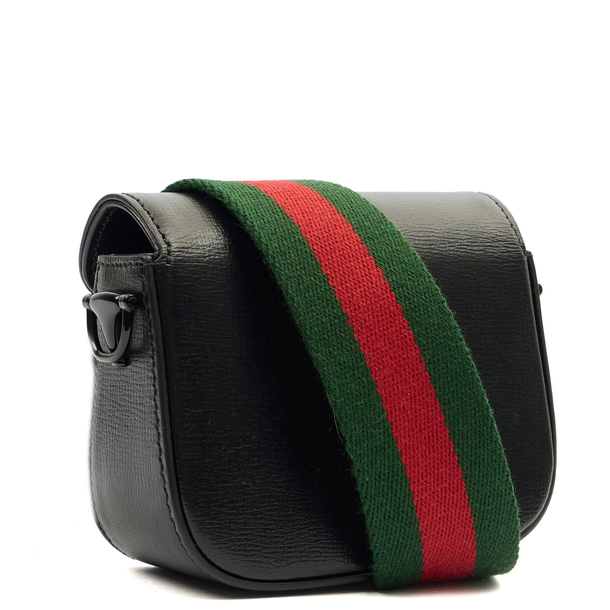 Gucci Cross Body Horsebit 1955 - Mini in Black, Leather — Alternate View 9