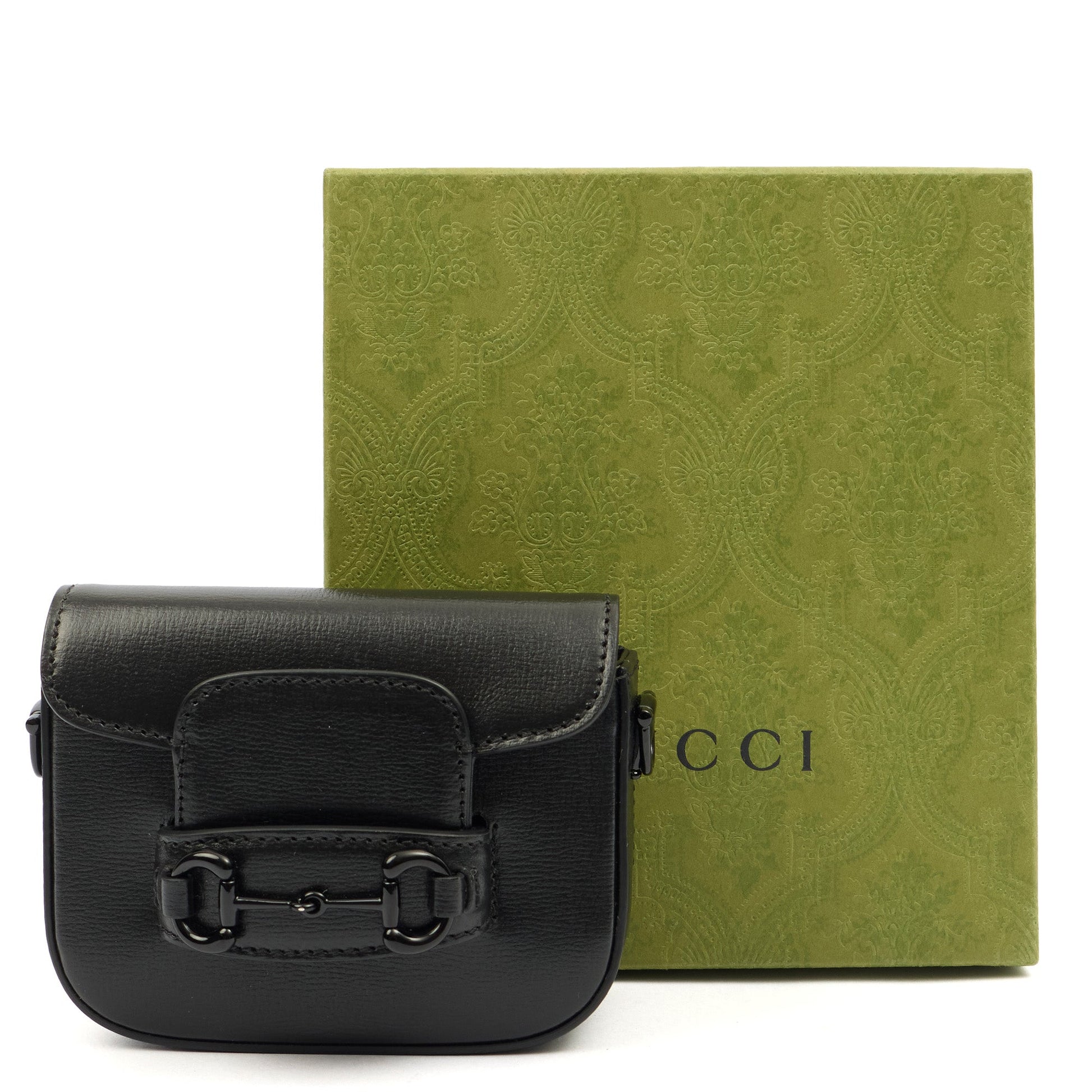 Gucci Cross Body Horsebit 1955 - Mini in Black, Leather — Alternate View 13