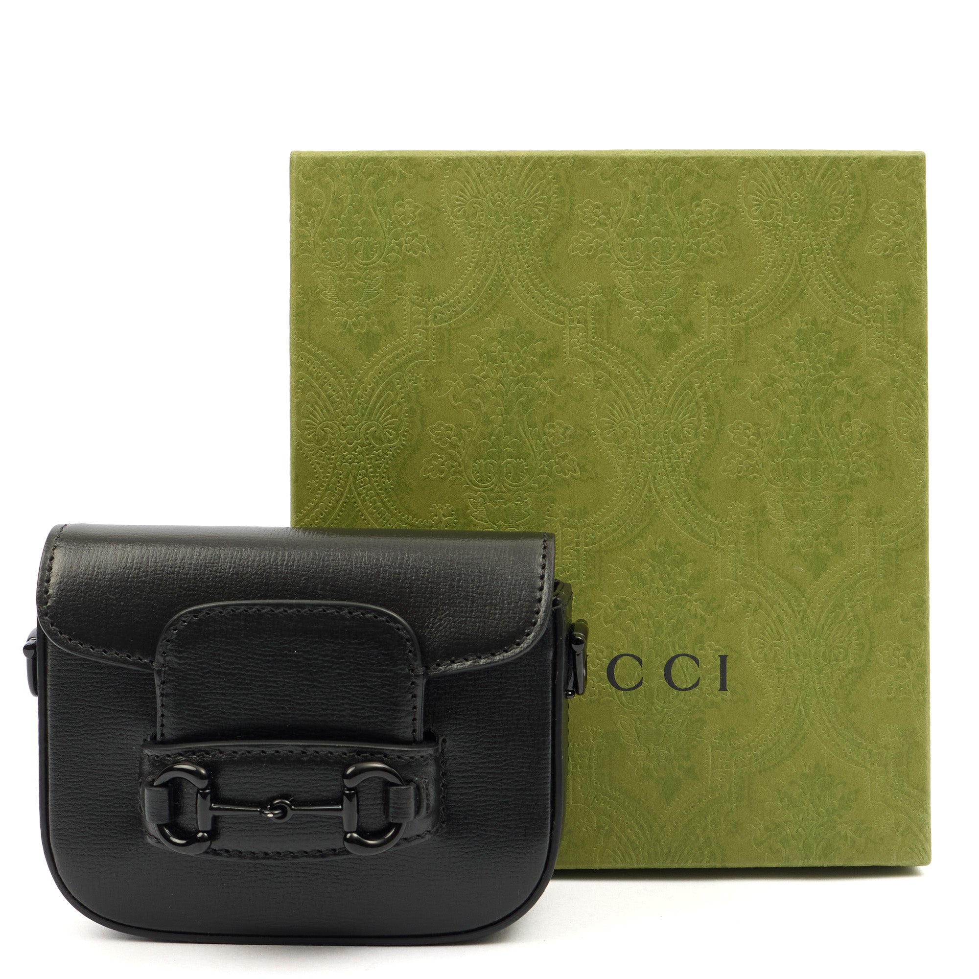 Gucci Cross Body Horsebit 1955 - Mini in Black, Leather — Alternate View 13