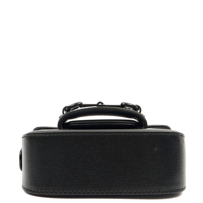 Gucci Cross Body Horsebit 1955 - Mini in Black, Leather — Top View