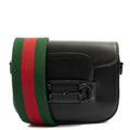Gucci Cross Body Horsebit 1955 - Mini in Black, Leather — Front View