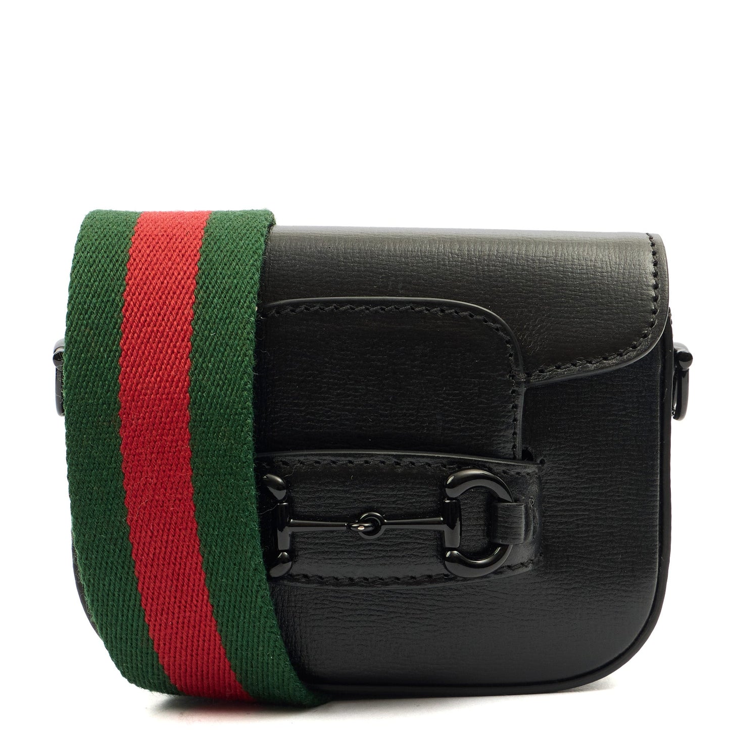 Gucci Cross Body Horsebit 1955 - Mini in Black, Leather — Alternate View 8