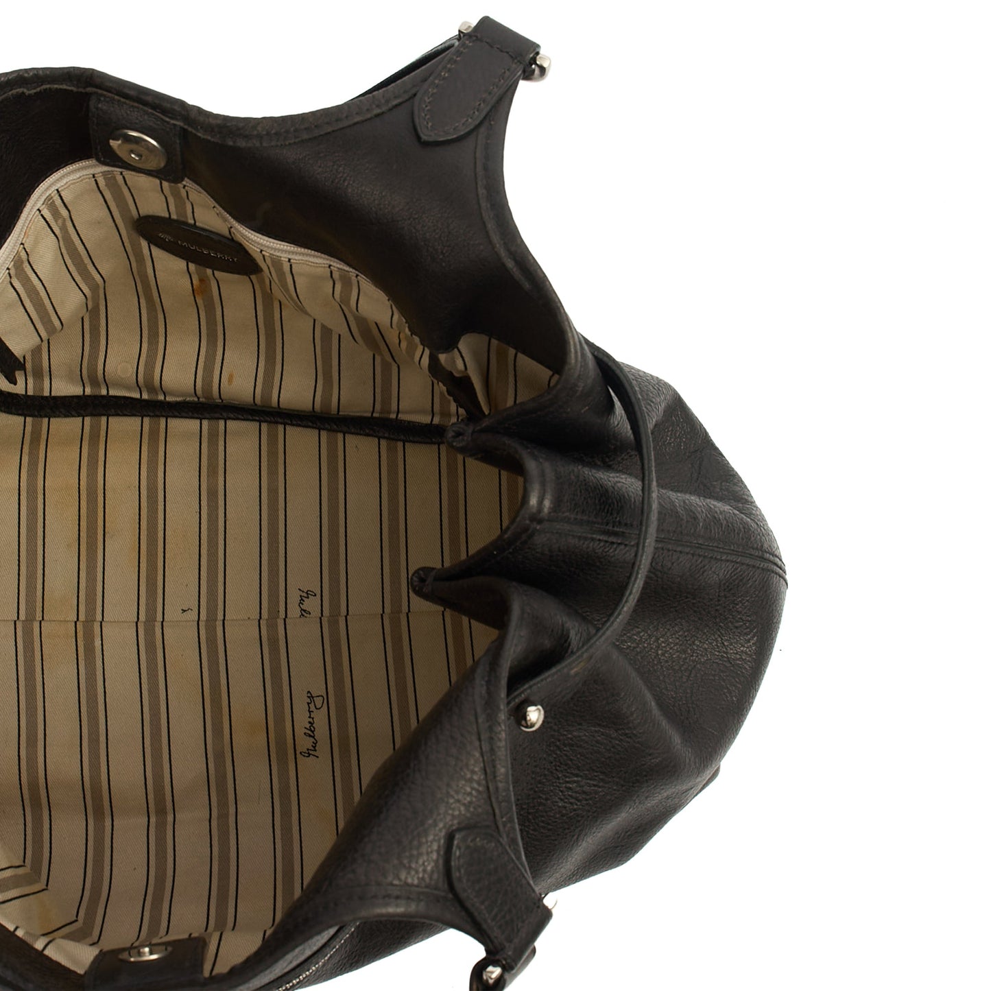 Mulberry Tote Somerset Tote in Black, Calfskin Leather — Lifestyle View