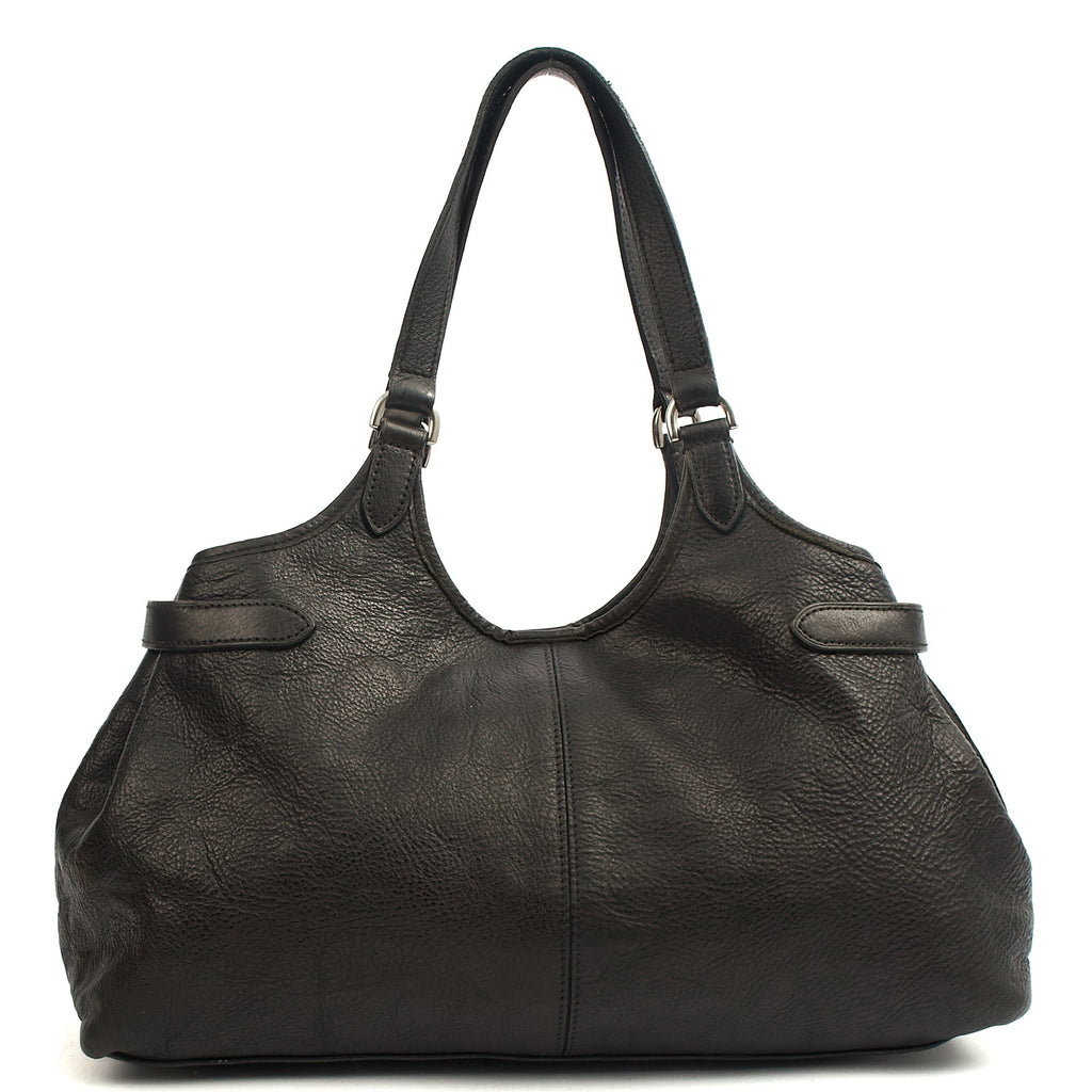 Mulberry Tote Somerset Tote in Black, Calfskin Leather — Top View