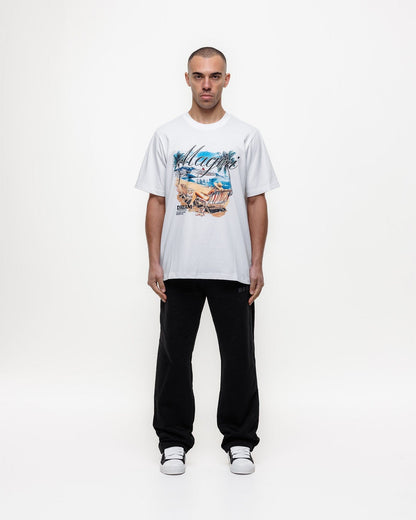 Magiri Dream Beach Printed T-Shirt 'White' — White — Size S — Back View