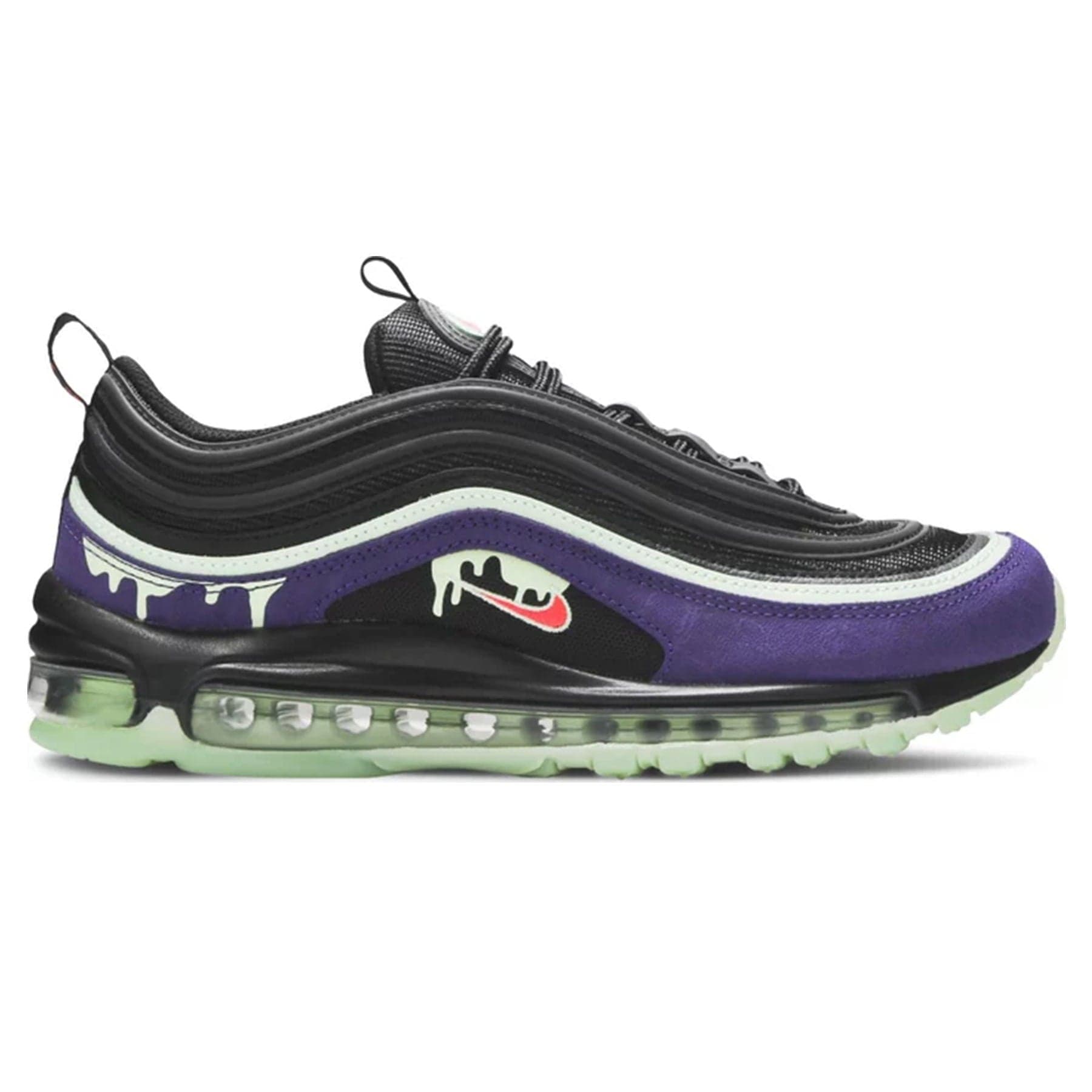 Nike Air Max 97 'Halloween Slime' — UK 3 | EU 35.5 | US 3.5 — Side View