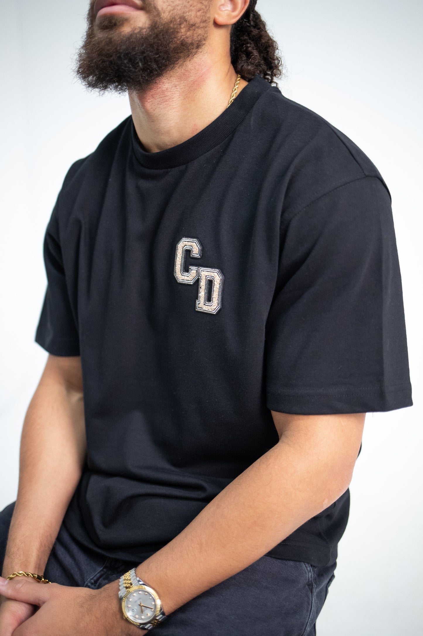 Cardair CD Logo T Shirt - Black — XS — Back View