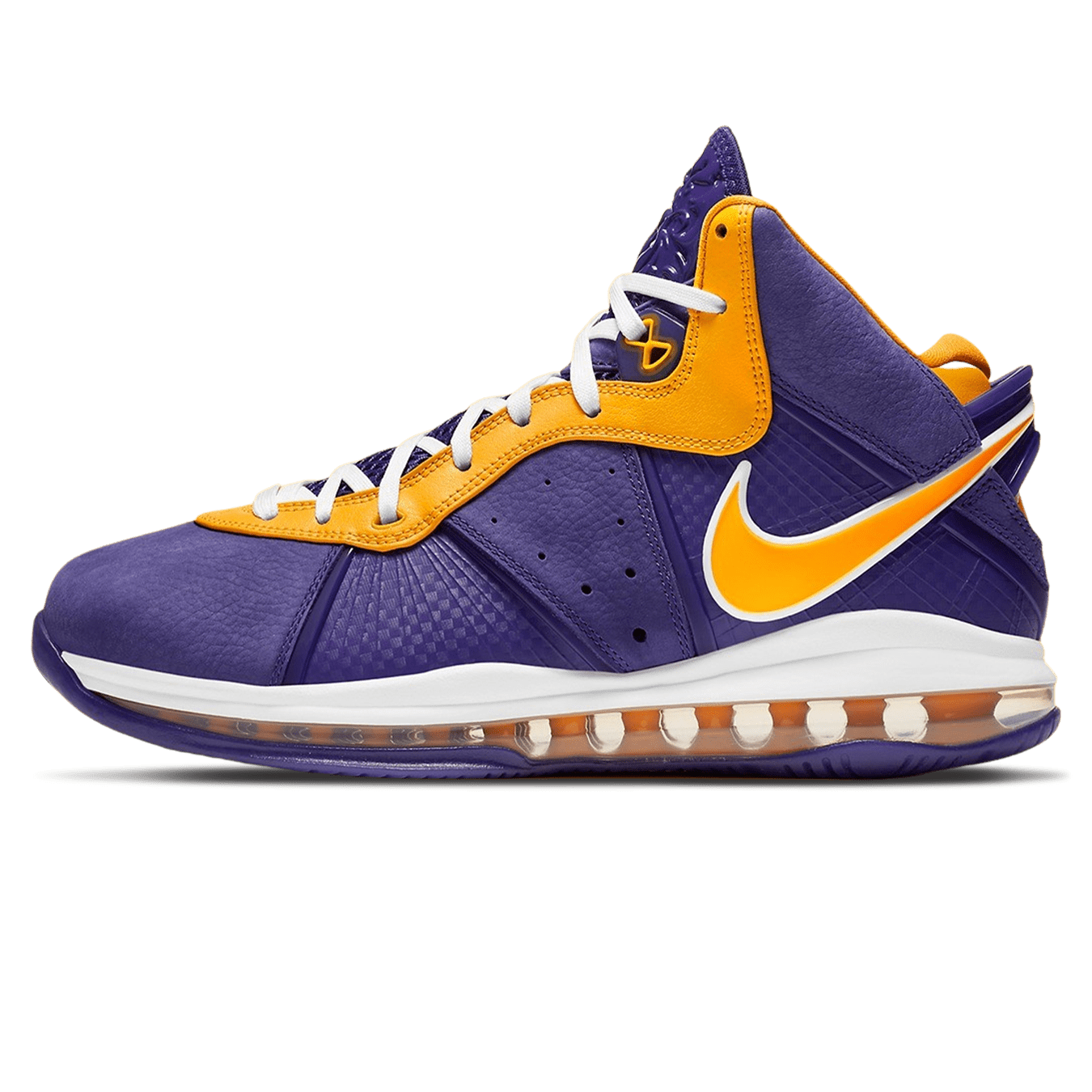 Nike LeBron 8 'Lakers' — UK 3 | EU 35.5 | US 3.5 — Front View