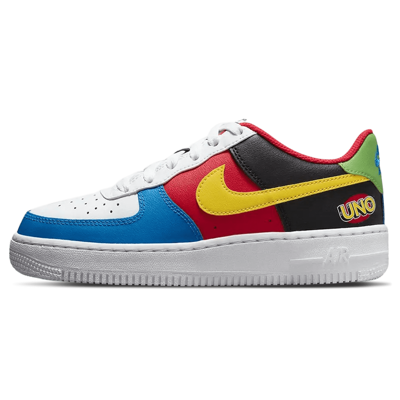 UNO x Nike Air Force 1 Low '50th Anniversary' — UK 3 | EU 35.5 | US 3.5 — Front View
