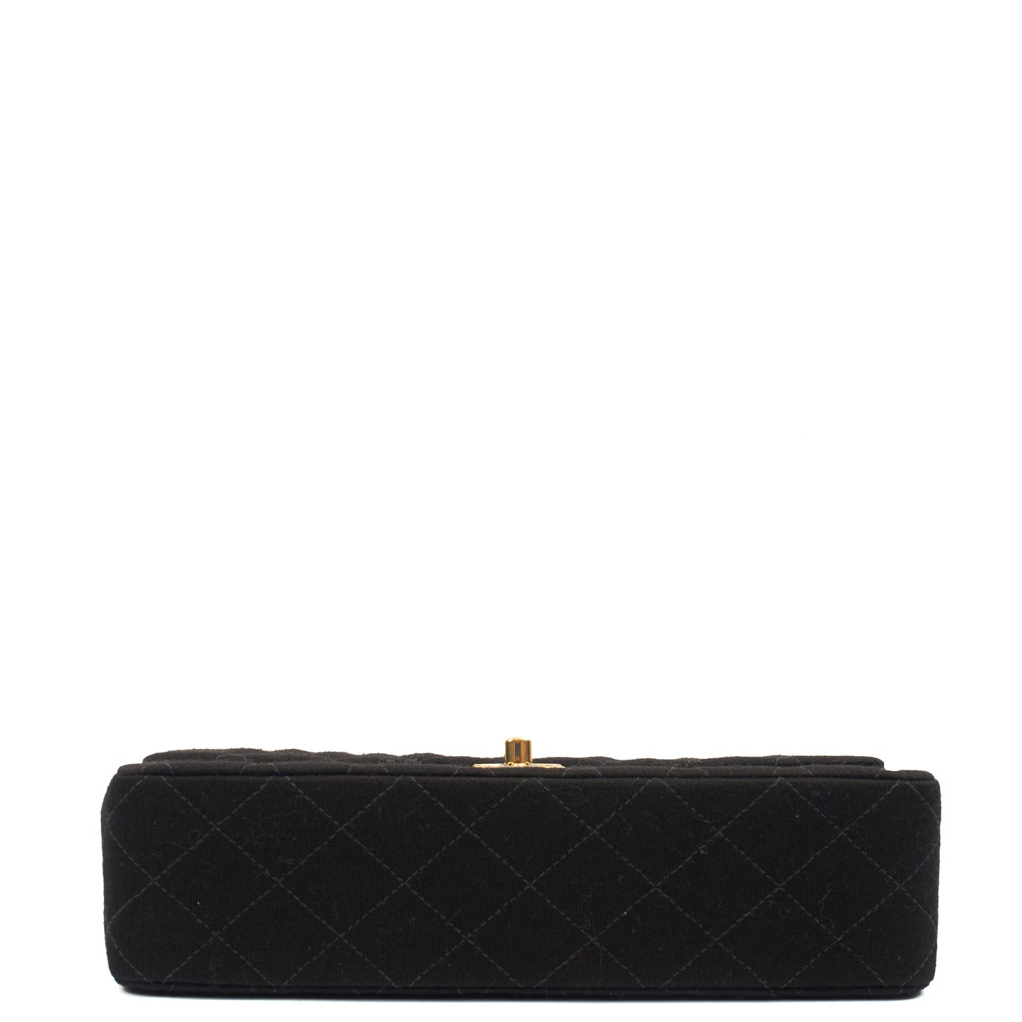 Chanel Shoulder Bag Classic Double Flap - Medium in Black, Fabric — Alternate View 13
