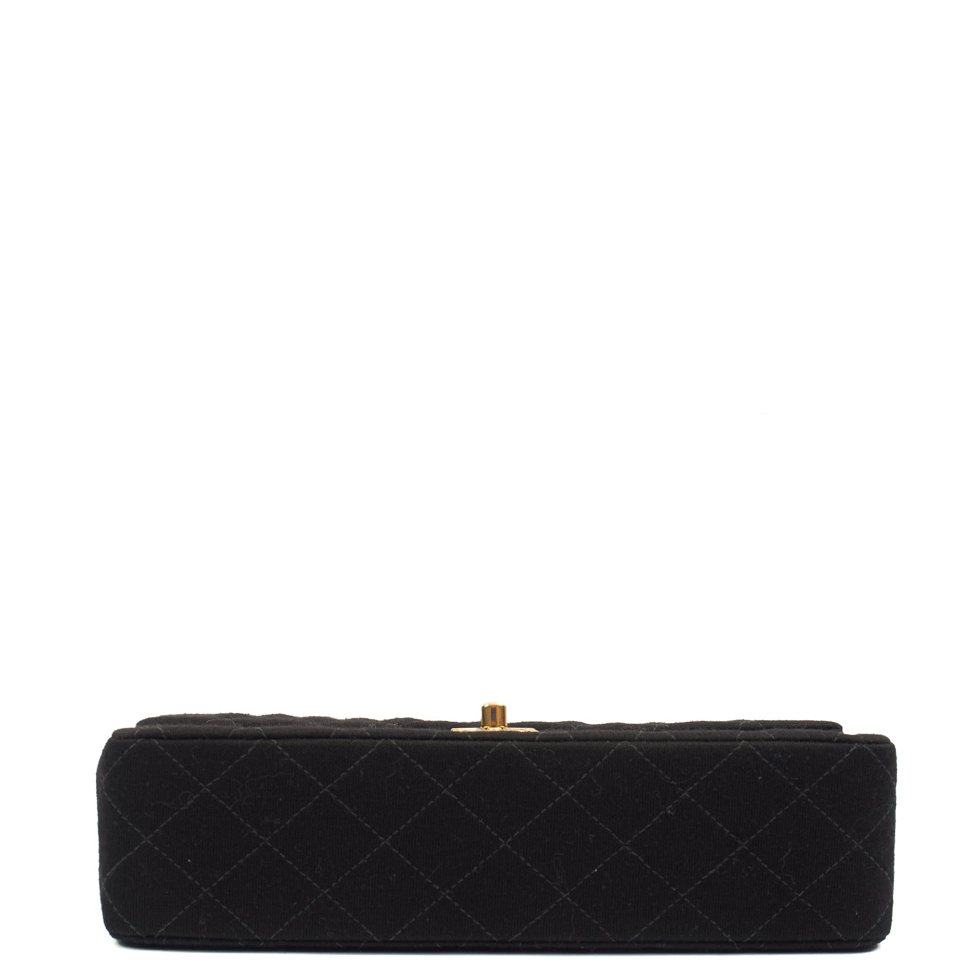 Chanel Shoulder Bag Classic Double Flap - Medium in Black, Fabric — Alternate View 13