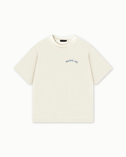 PLAYERS ONLY ECRU PLAYERS CLUB TEE — XS — Side View