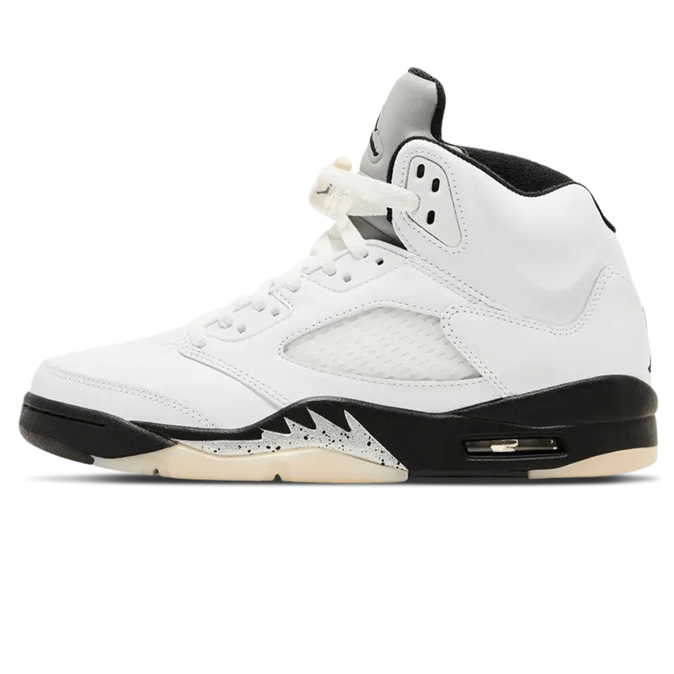 Air Jordan 5 Retro 'White Black' — UK 3 | EU 35.5 | US 3.5 — Front View