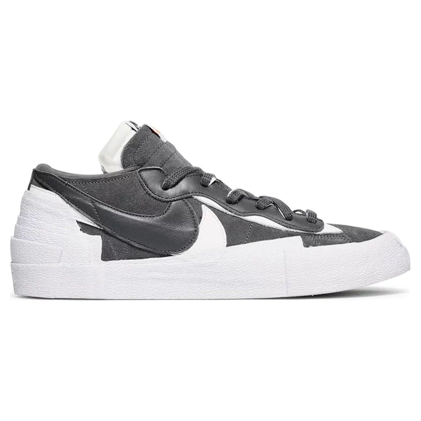 Nike Blazer Low x Sacai 'Iron Grey' — UK 3 | EU 35.5 | US 3.5 — Side View