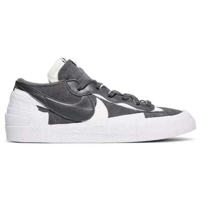 Nike Blazer Low x Sacai 'Iron Grey' — UK 3 | EU 35.5 | US 3.5 — Side View