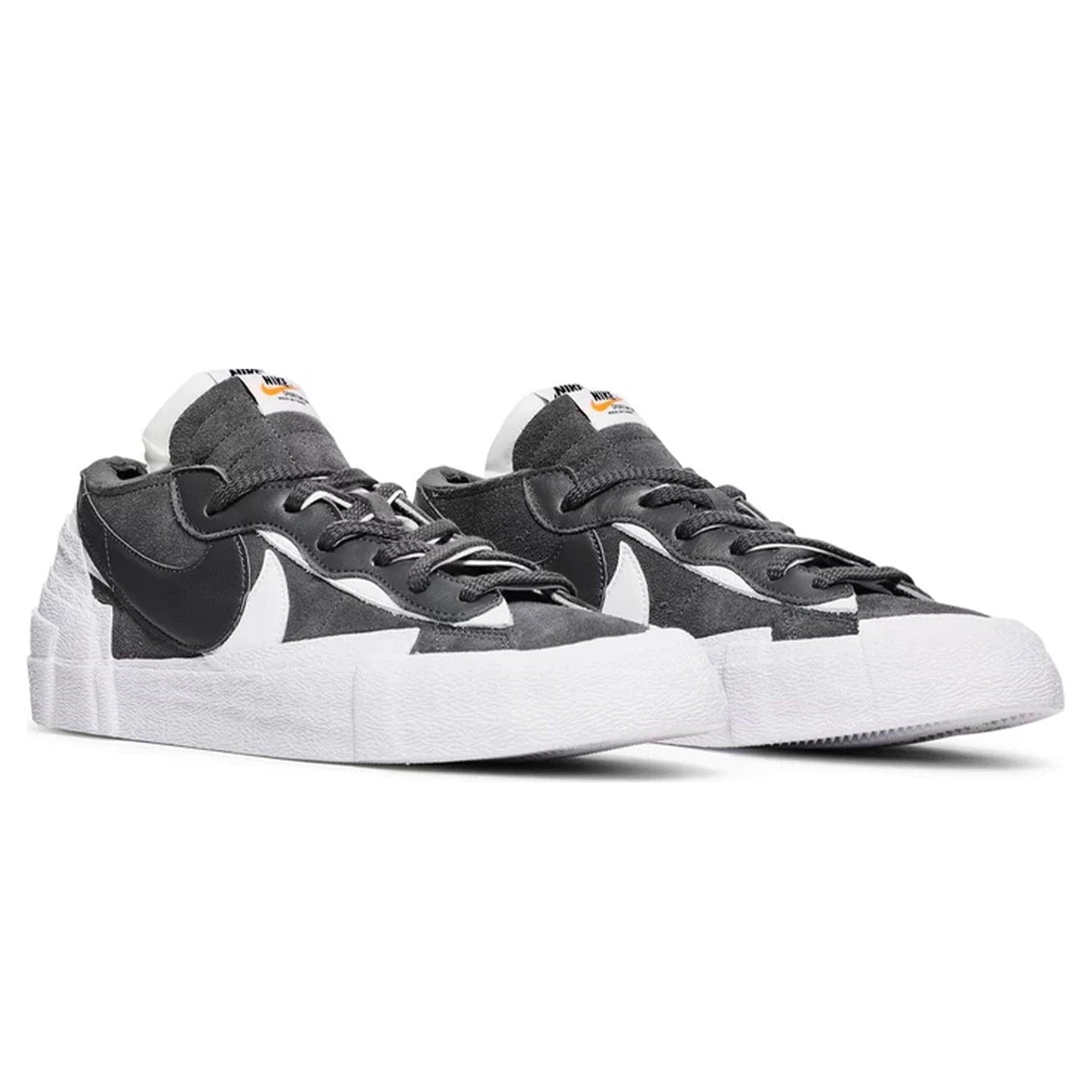 Nike Blazer Low x Sacai 'Iron Grey' — UK 3 | EU 35.5 | US 3.5 — Back View