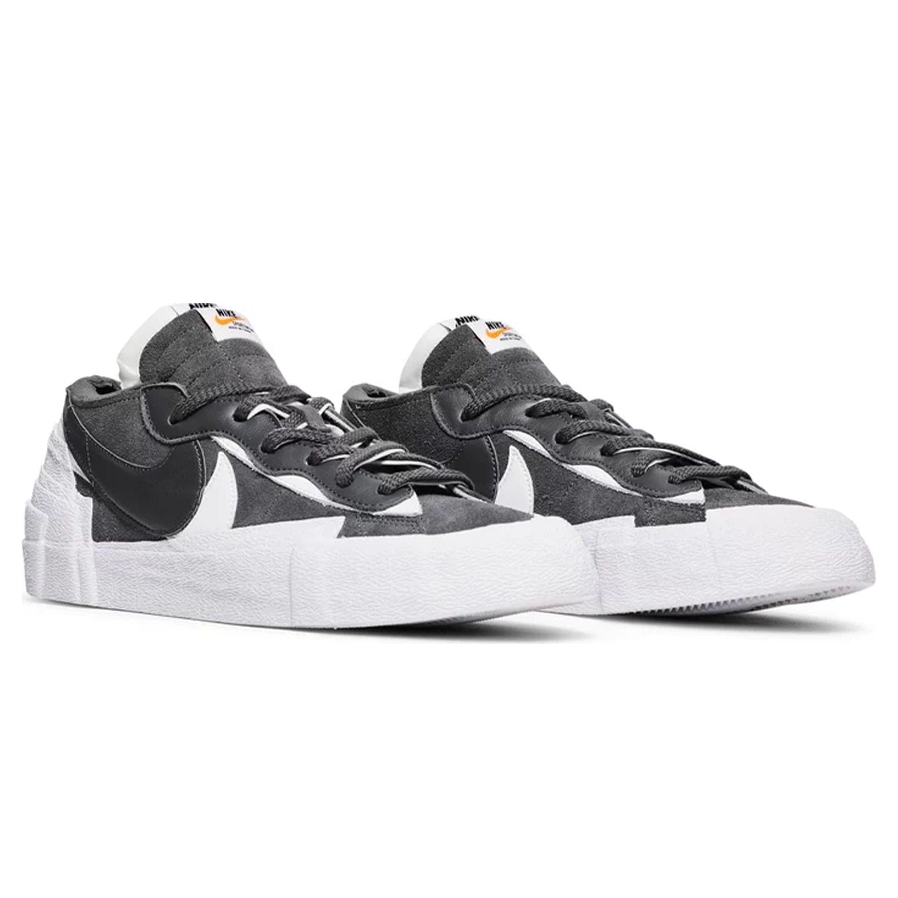 Nike Blazer Low x Sacai 'Iron Grey' — UK 3 | EU 35.5 | US 3.5 — Back View